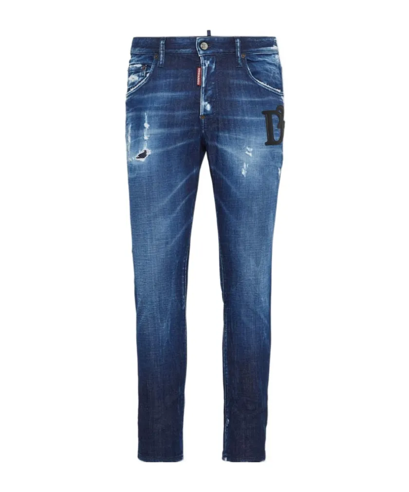 Dsquared2 Distressed Slim-Fit Jeans