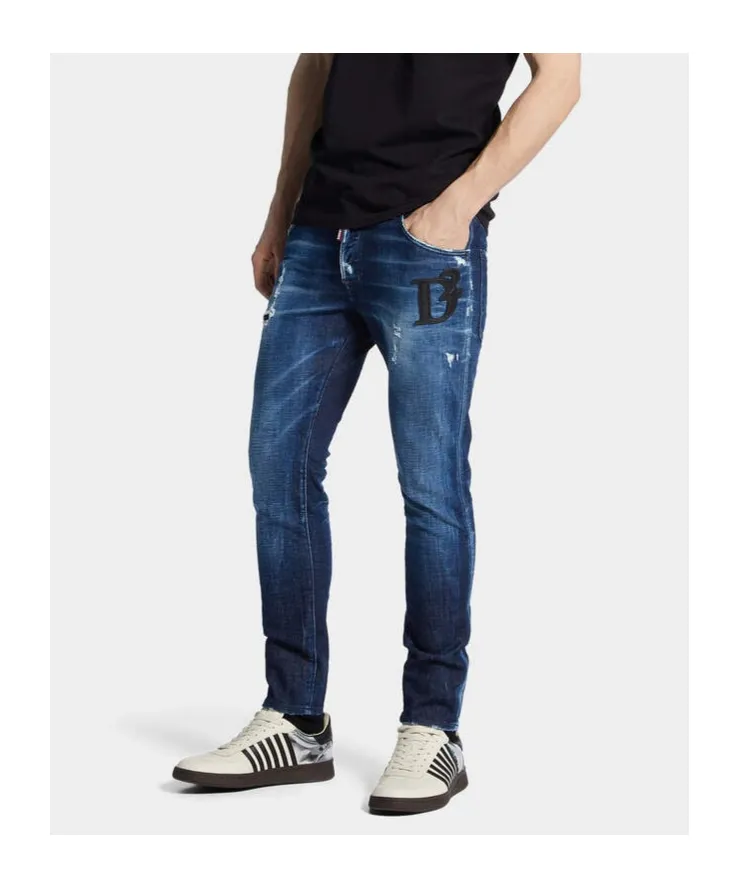 Dsquared2 Distressed Slim-Fit Jeans