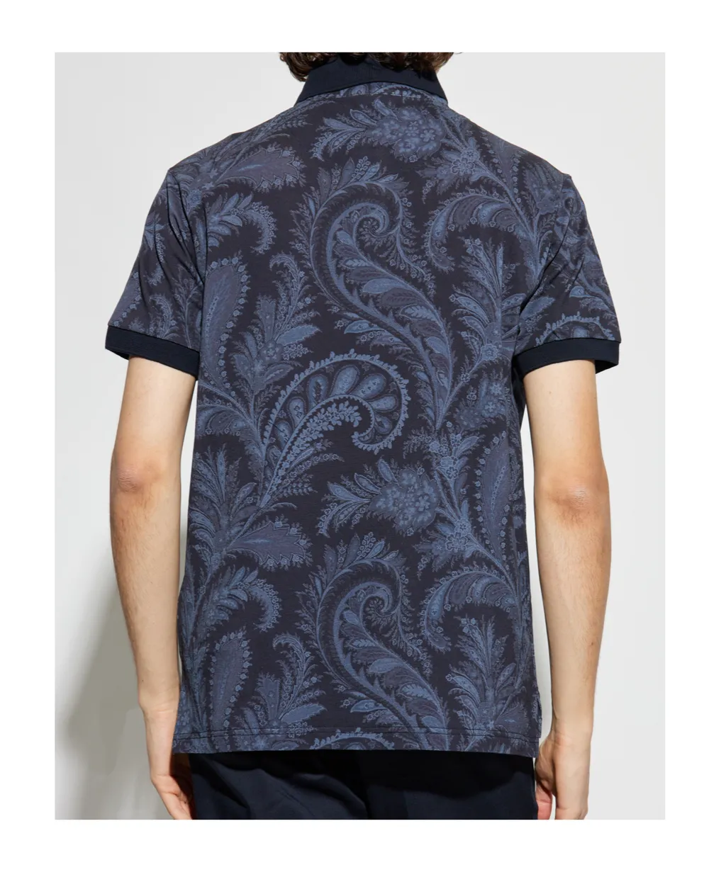 Etro Floral Paisley Polo Shirt