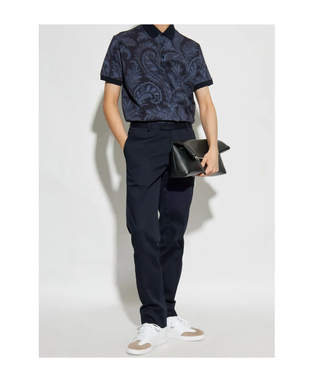Etro Floral Paisley Polo Shirt