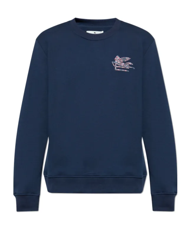 Etro Logo Embossed Crewneck Sweatshirt