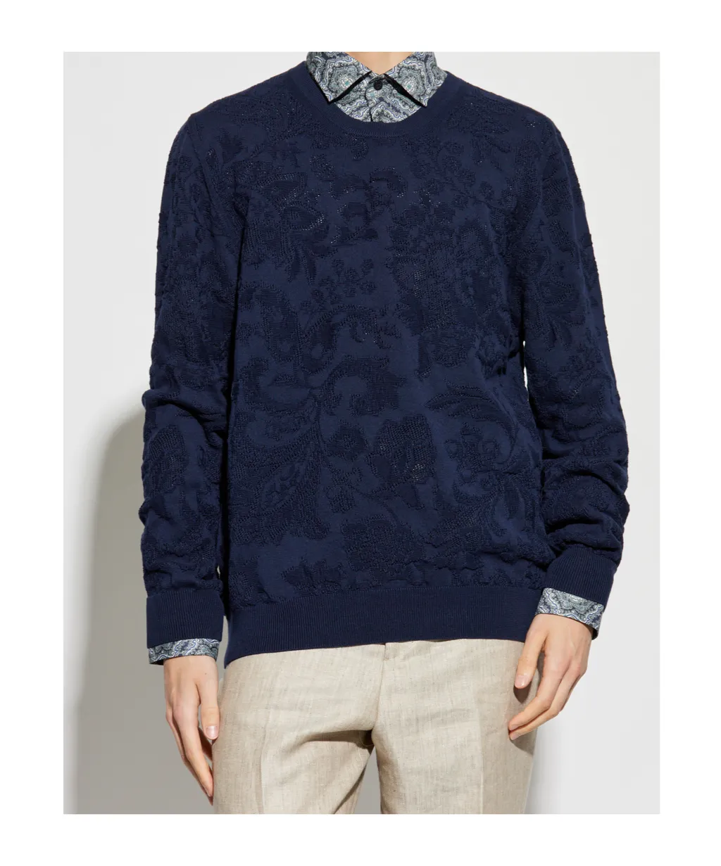 Etro Jacquard Crewneck Knitted Jumper