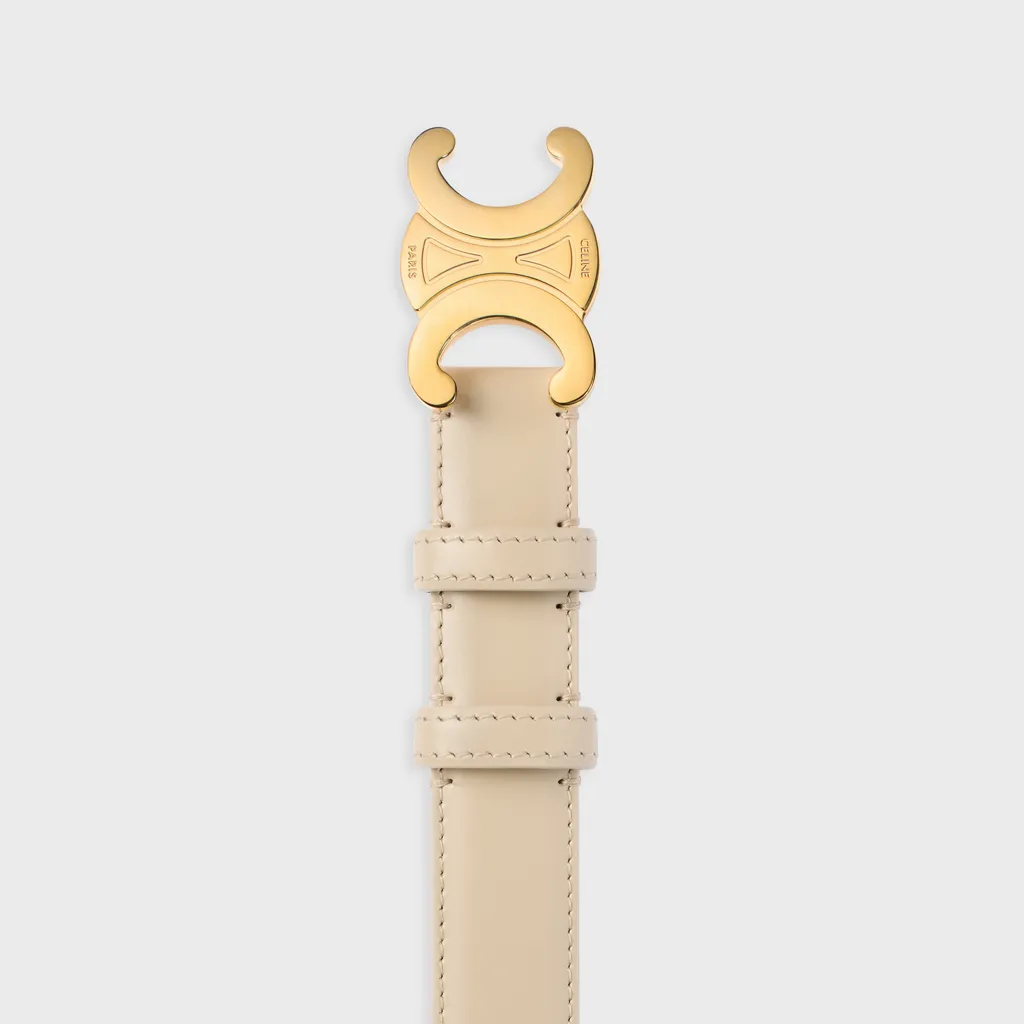 Medium 25Mm Triomphe Belt In Taurillon Leather