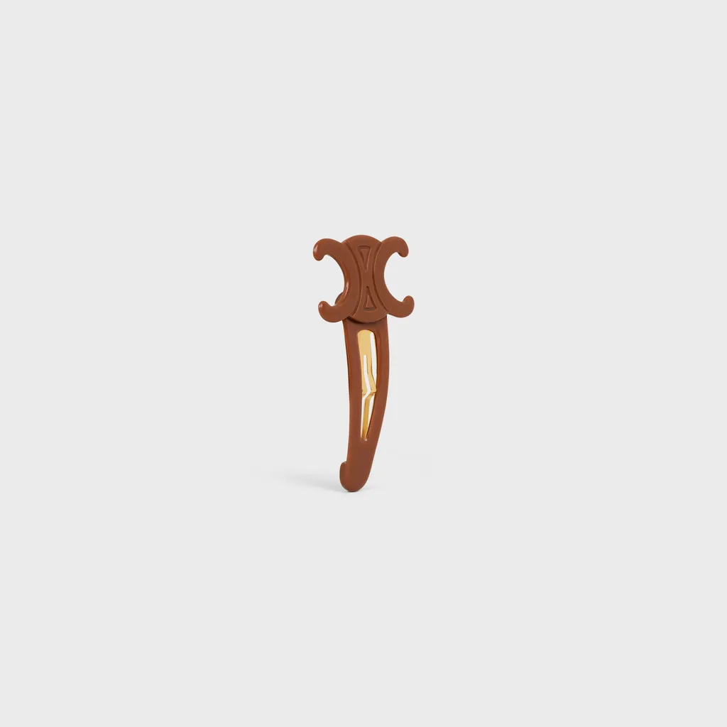 Celine Large Snap Hair Clip In Acetate And Steel