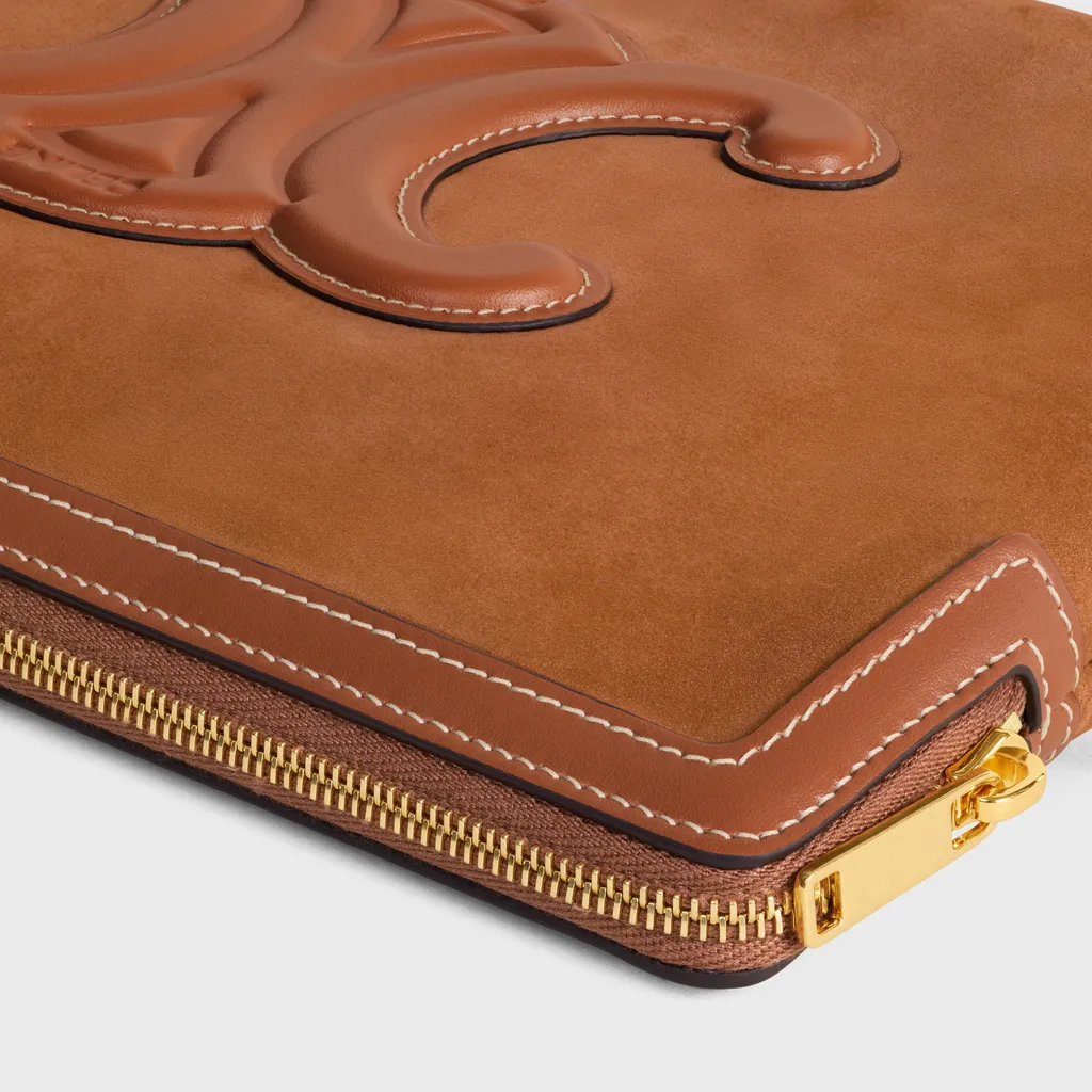 Small Pouch With Strap Cuir Triomphe In Nubuck Calfskin