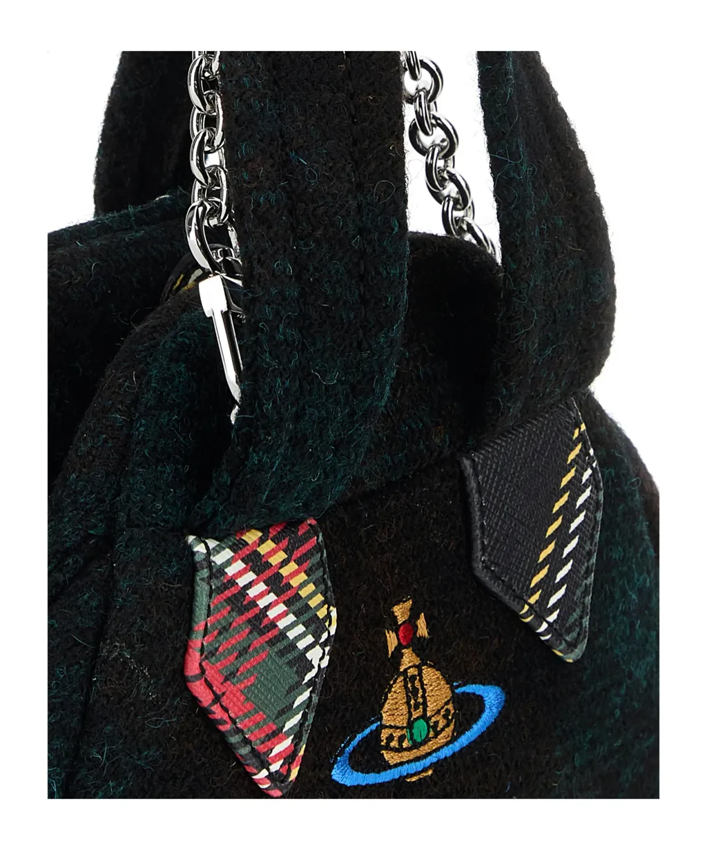 Vivienne Westwood Logo Embroidered Mini Handbag
