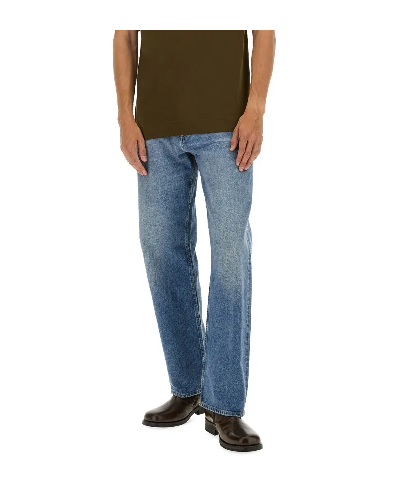Sunflower Logo Patch Loose Fit Jeans