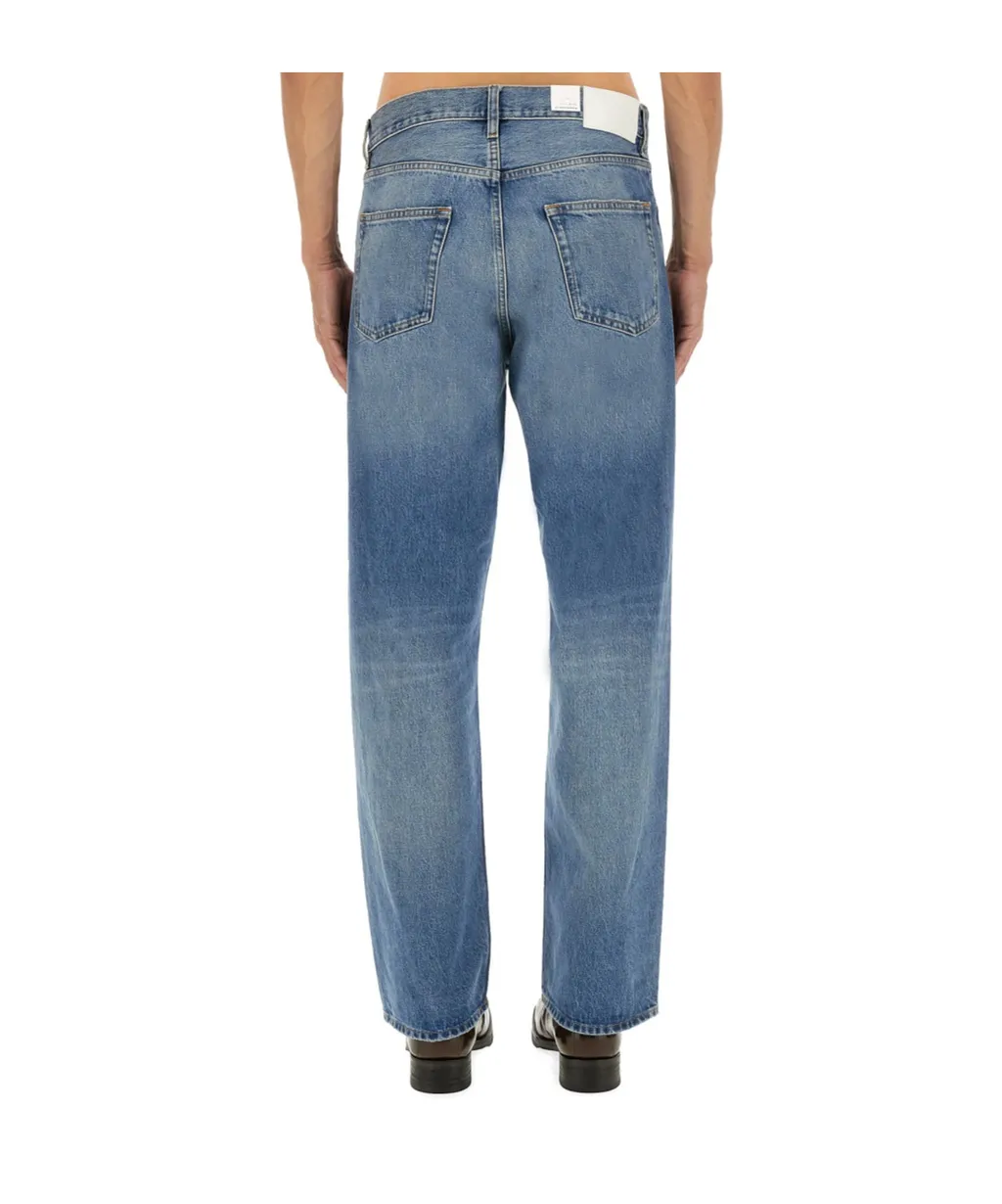 Sunflower Logo Patch Loose Fit Jeans