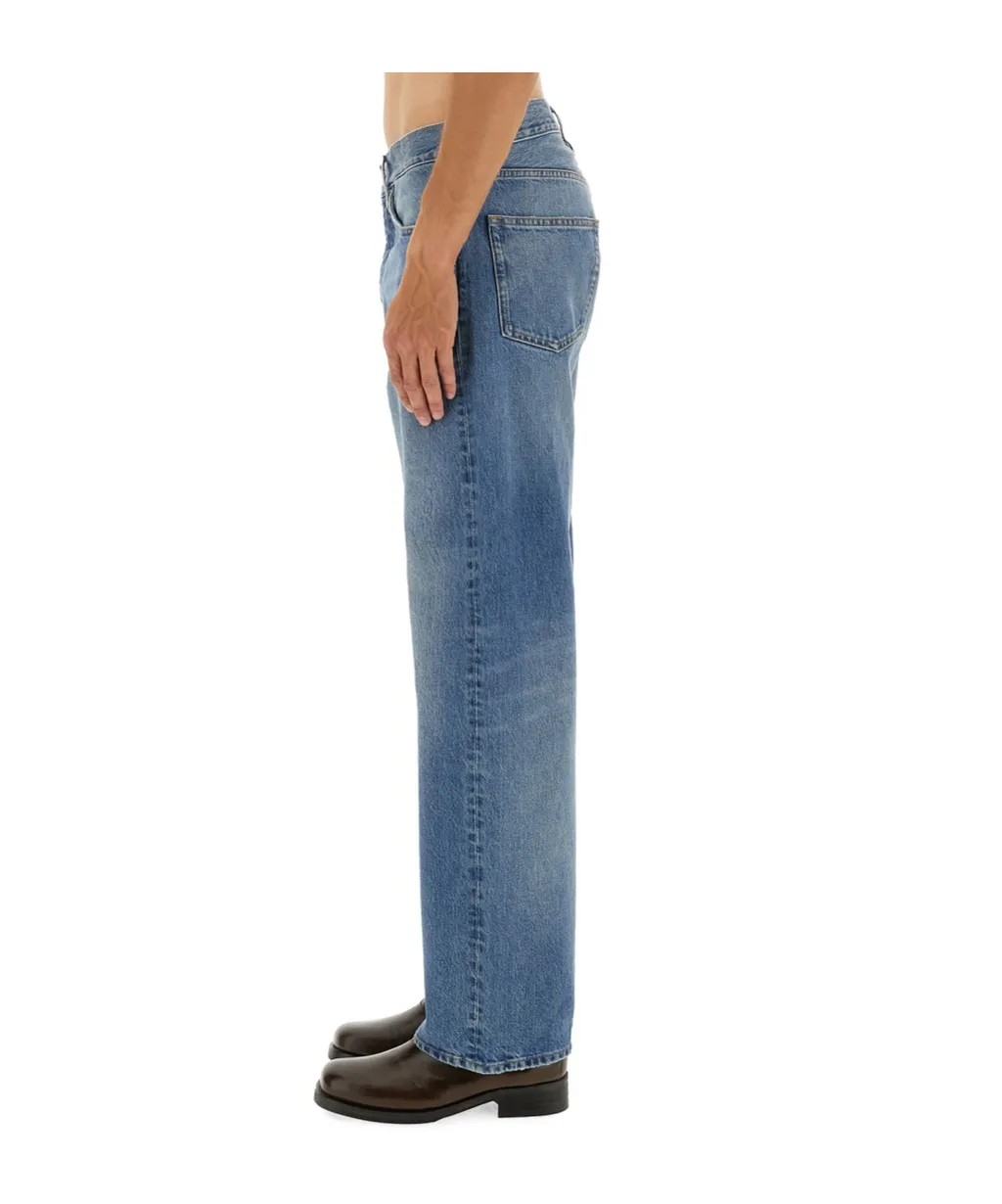 Sunflower Logo Patch Loose Fit Jeans