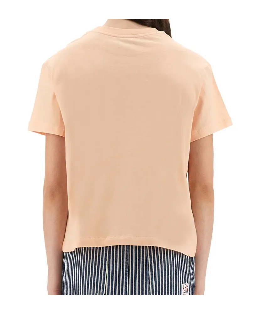 A.P.C. Logo Embroidered Crewneck T-Shirt