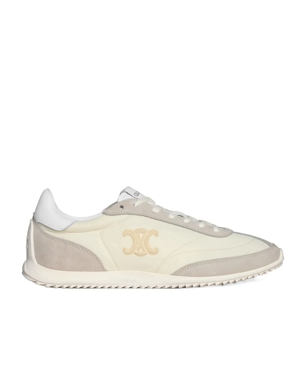 Celine Racer - Low Top Sneaker In Nylon, Suede Calfskin And Calfskin