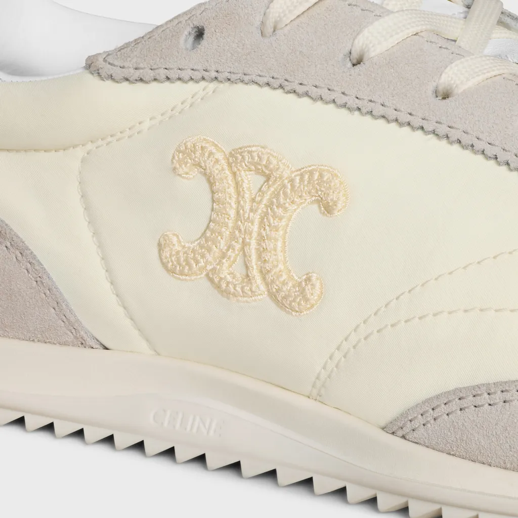 Celine Racer - Low Top Sneaker In Nylon, Suede Calfskin And Calfskin
