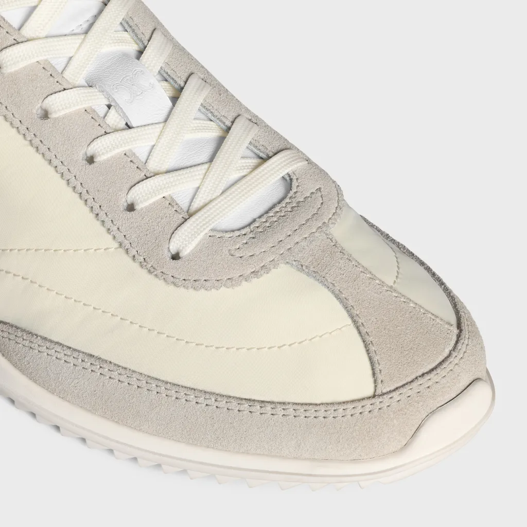 Celine Racer - Low Top Sneaker In Nylon, Suede Calfskin And Calfskin