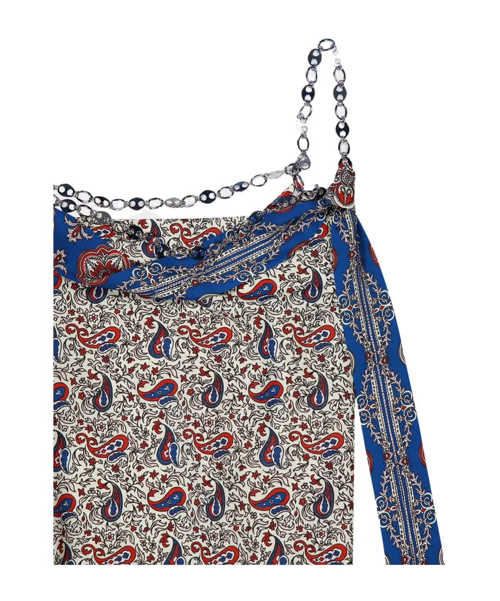 Paisley-Print Top
