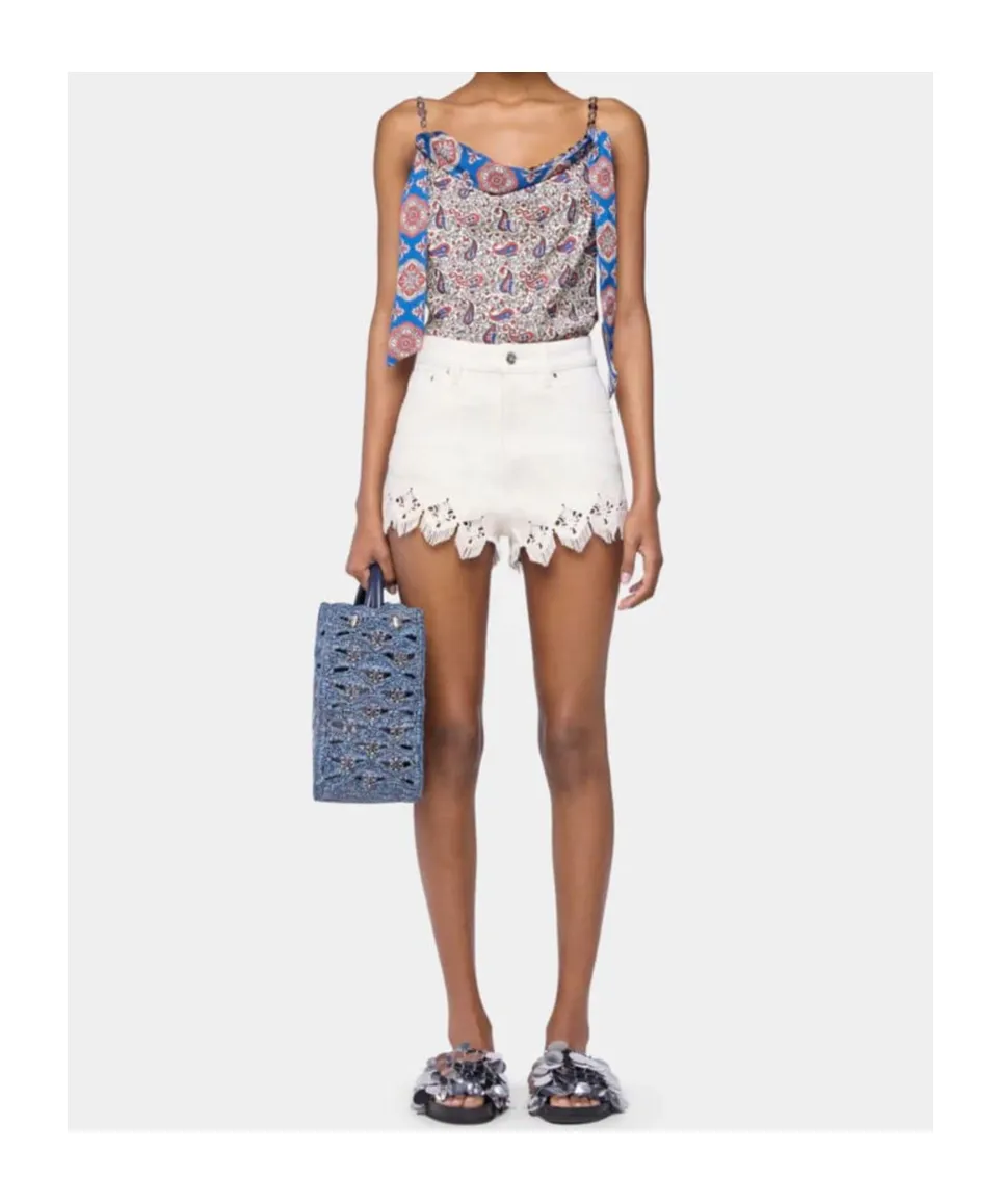 Paisley-Print Top