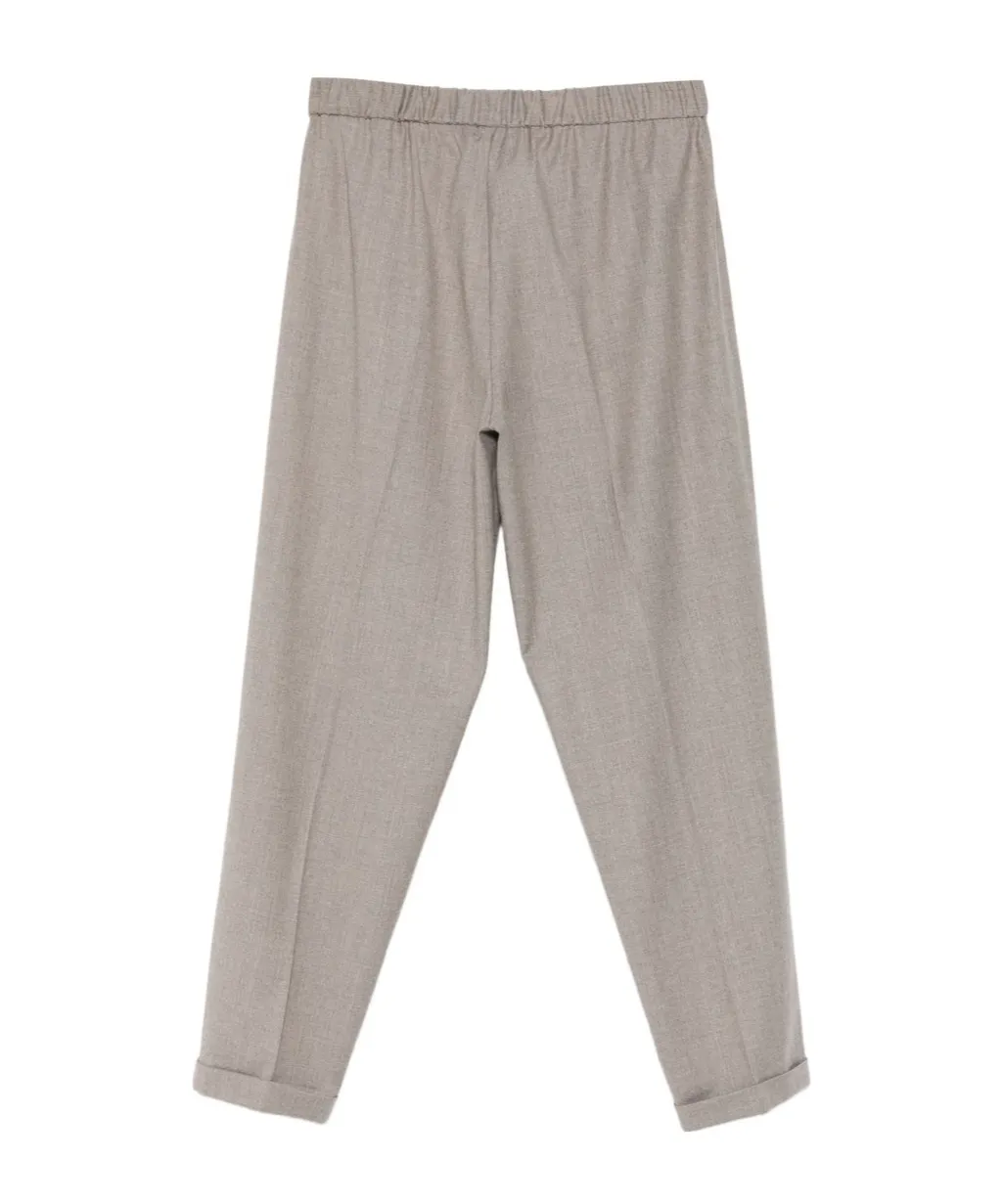 Elastic Waist Casual Pants
