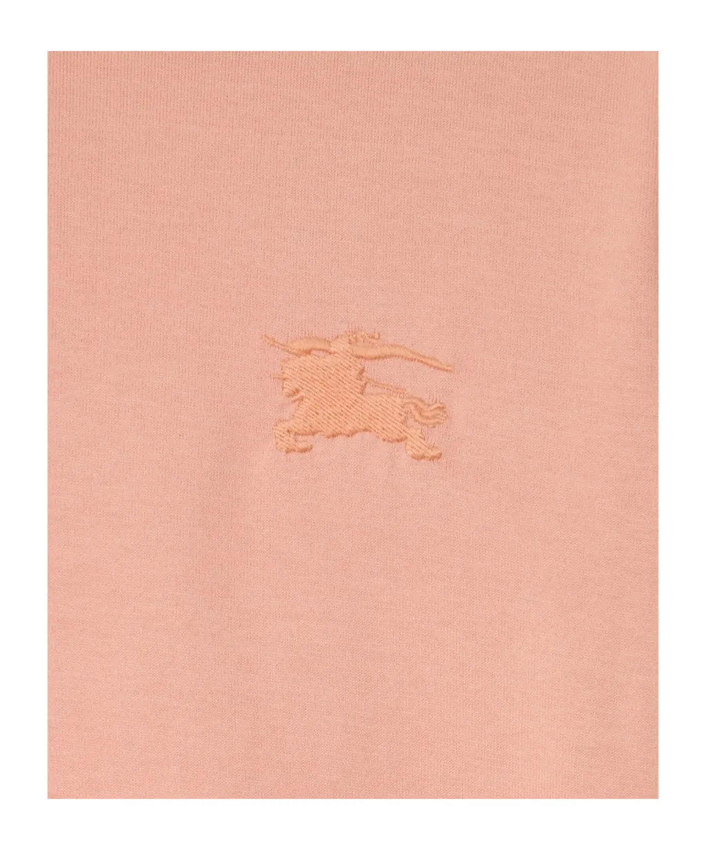 Check Trim Cotton T-Shirt