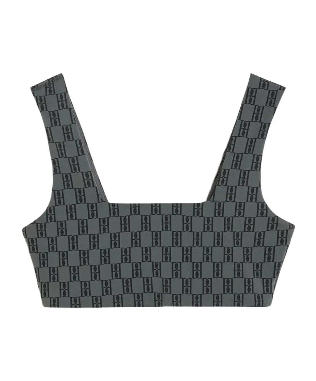 Braga Monogrammed Cropped Top