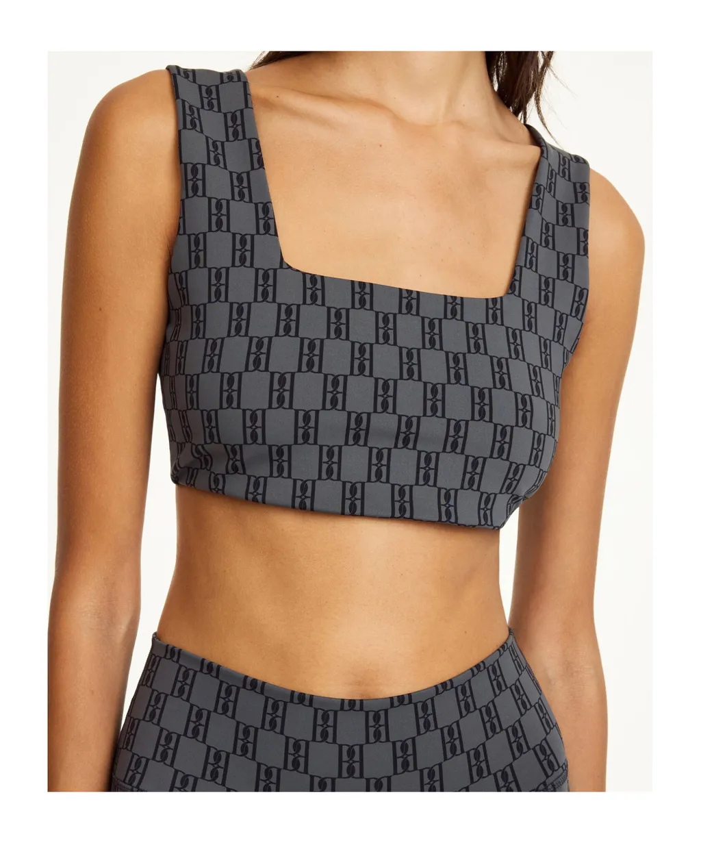 Braga Monogrammed Cropped Top