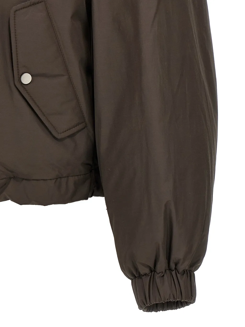 Brunello Cucinelli Buttoned Cropped Down Jacket