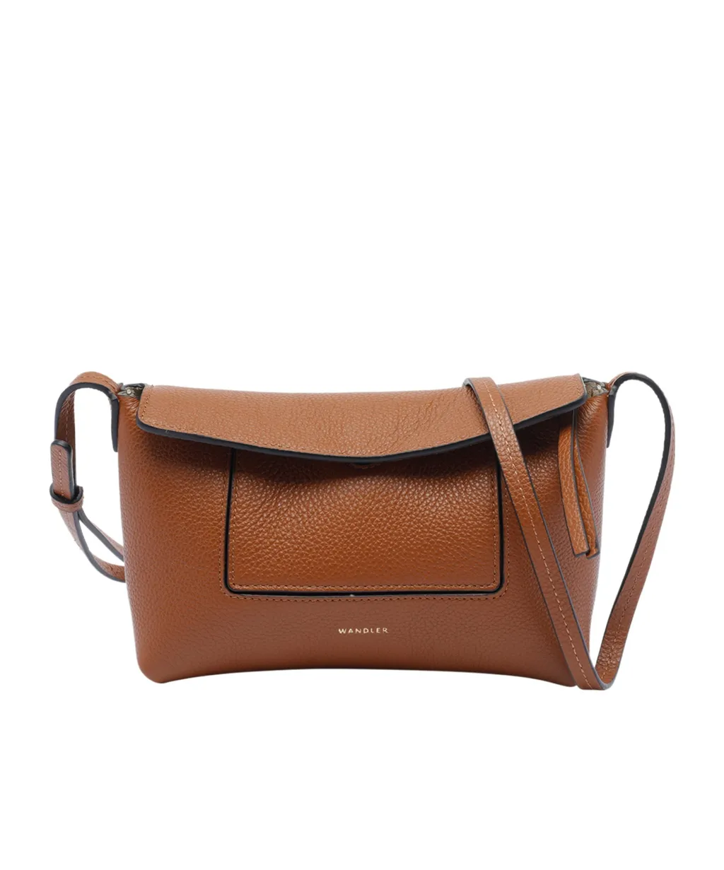 Slouch Mini Shoulder Bag In Grainy Leather