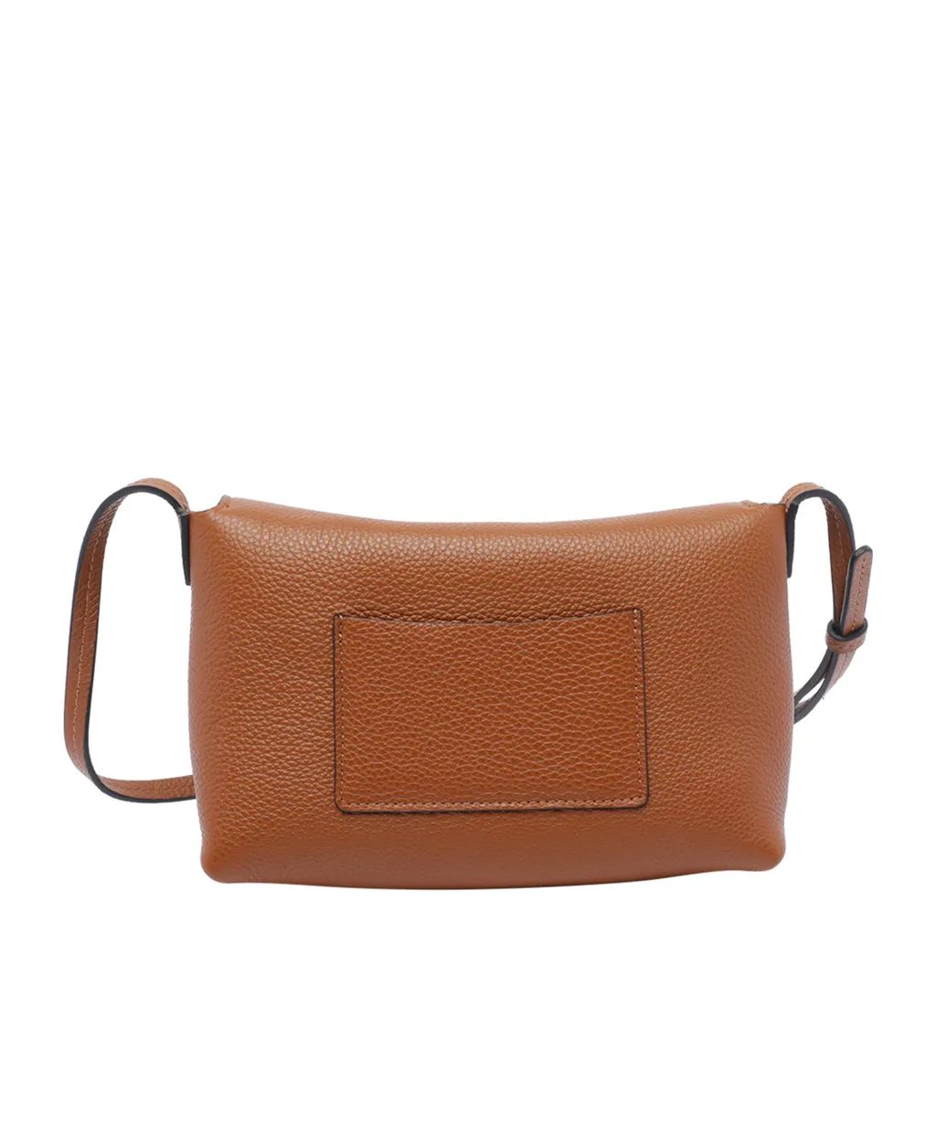 Slouch Mini Shoulder Bag In Grainy Leather