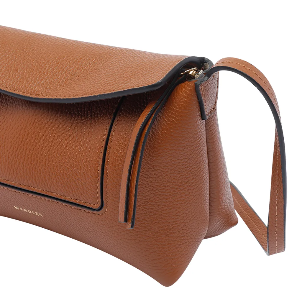 Slouch Mini Shoulder Bag In Grainy Leather