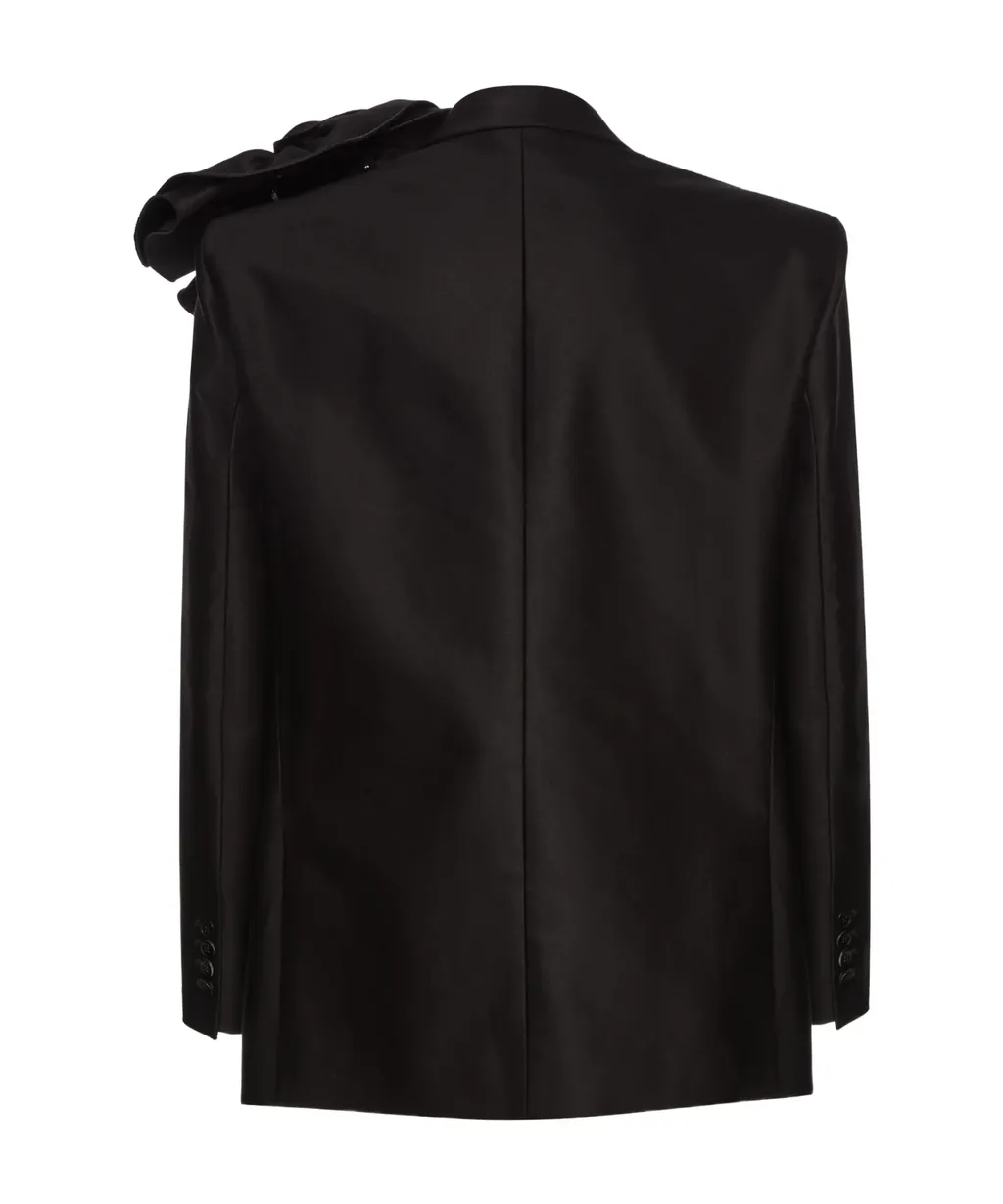 Magda Butrym Classic Flower Appliqué Blazer