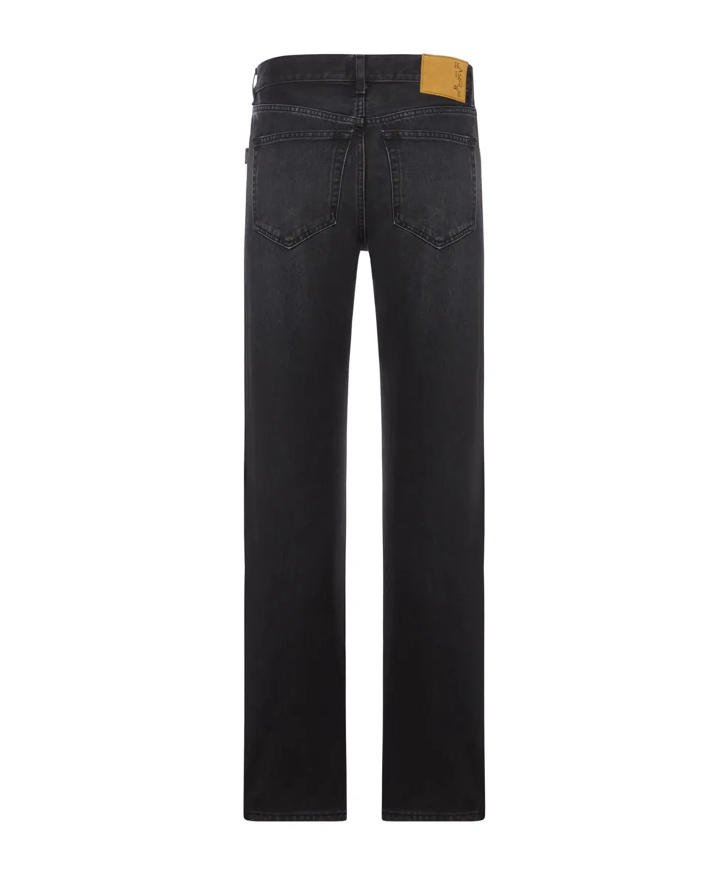 Five-Pockets Buttoned Bootcut Jeans
