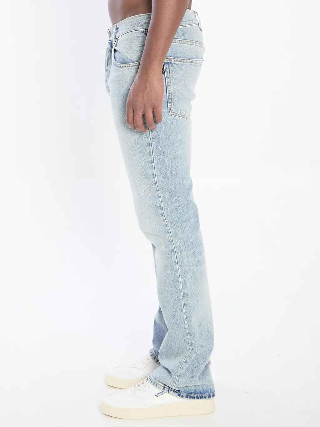 Light-Wash Five-Pockets Bootcut Jeans