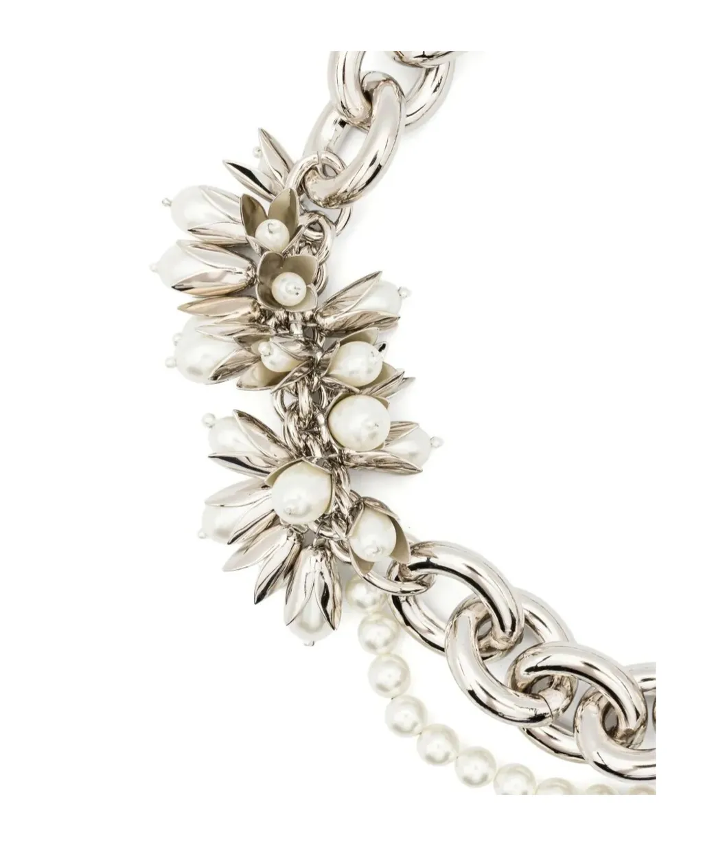 Simone Rochae Embellished Chunky Chain Necklace