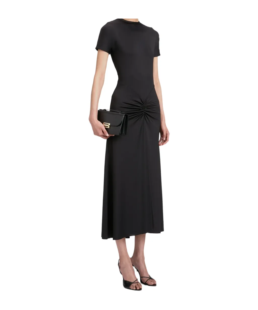 Gathered Waist Midi Dress