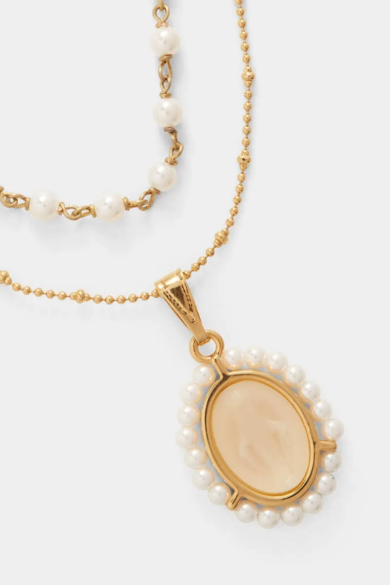 Dsquared2 Pendant Bead Necklace