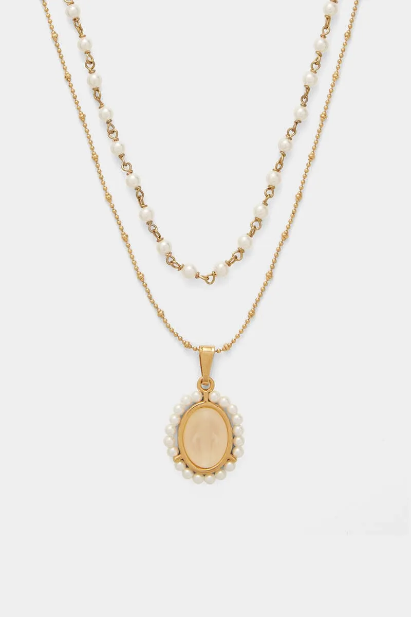 Dsquared2 Pendant Bead Necklace
