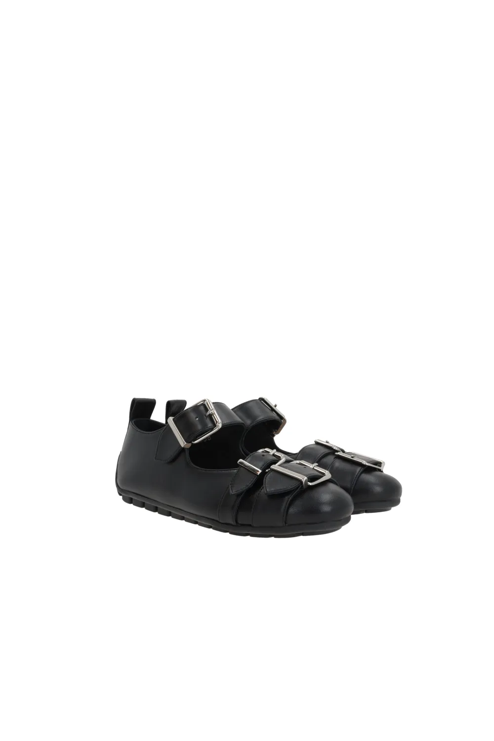 Simone Rocha Buckle Detailed Round-Toe Flats