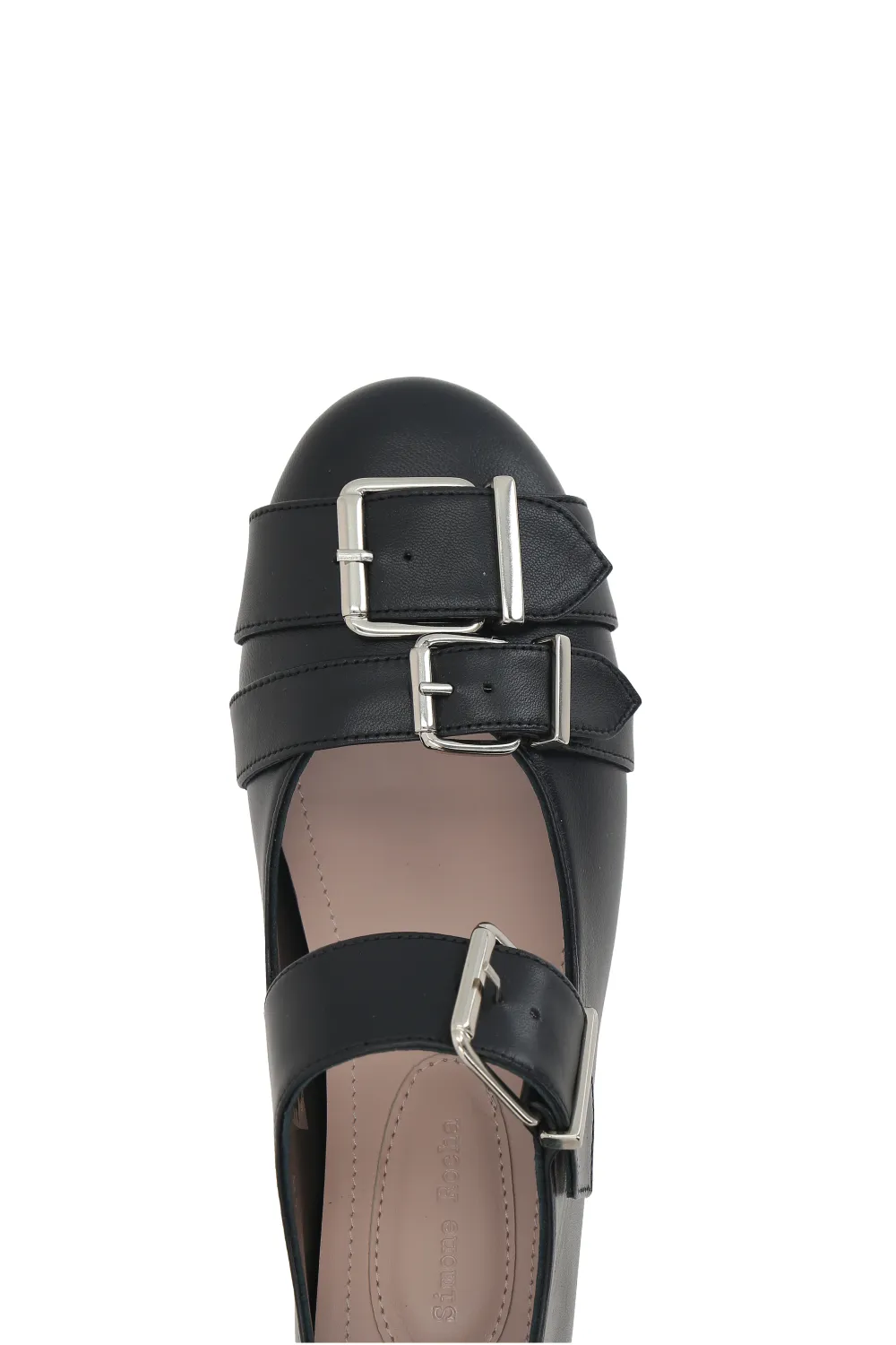 Simone Rocha Buckle Detailed Round-Toe Flats