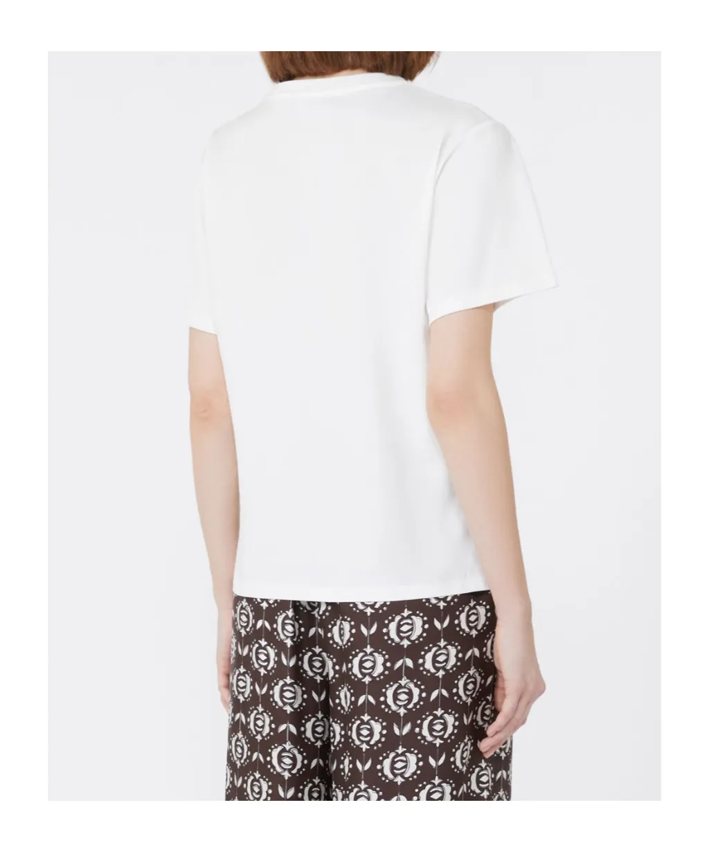 Weekend Max Mara Butterfly Logo Embroidered Crewneck T-Shirt
