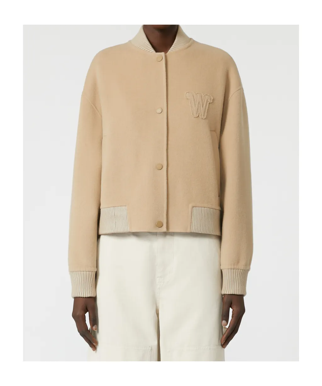 Wool-Blend Bomber Jacket