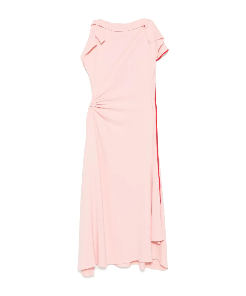 Victoria Beckham Ruffle Detailed Sleeveless Dress