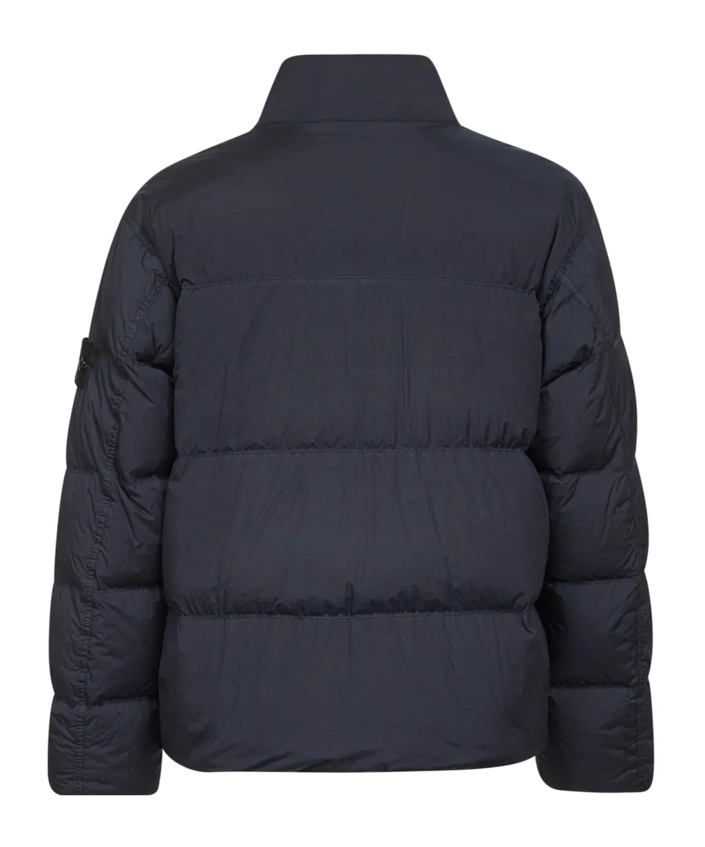 Stone Island Logo Patch High Neck Puffer Jacket