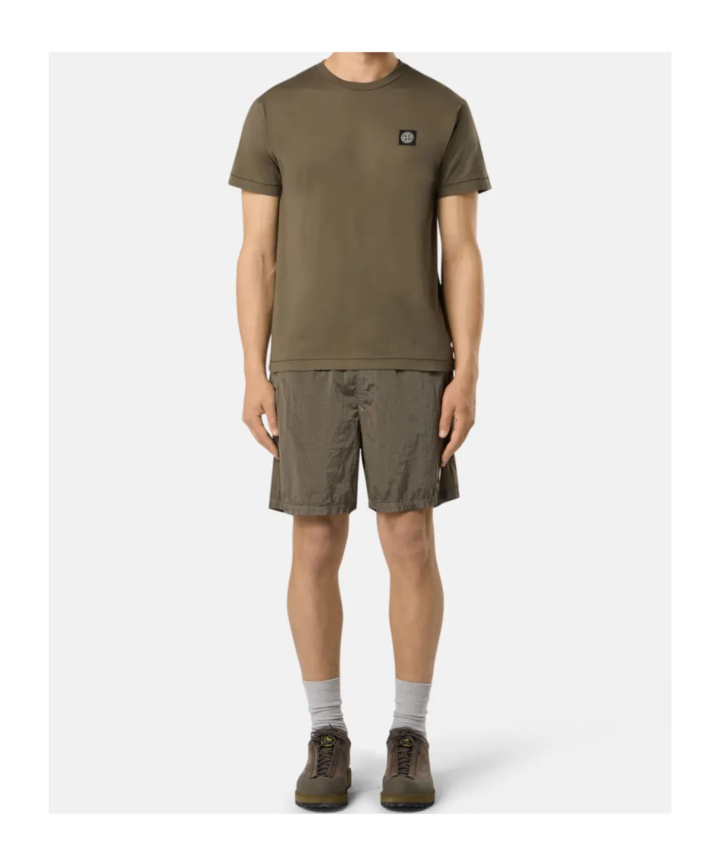 Stone Island Logo Patch Crewneck T-Shirt