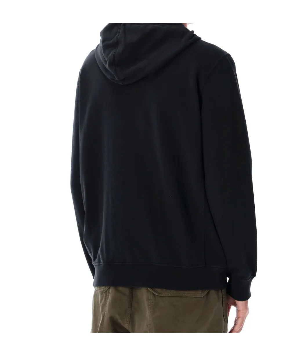 Stone Island Logo Patch Zip-Up Hoodie