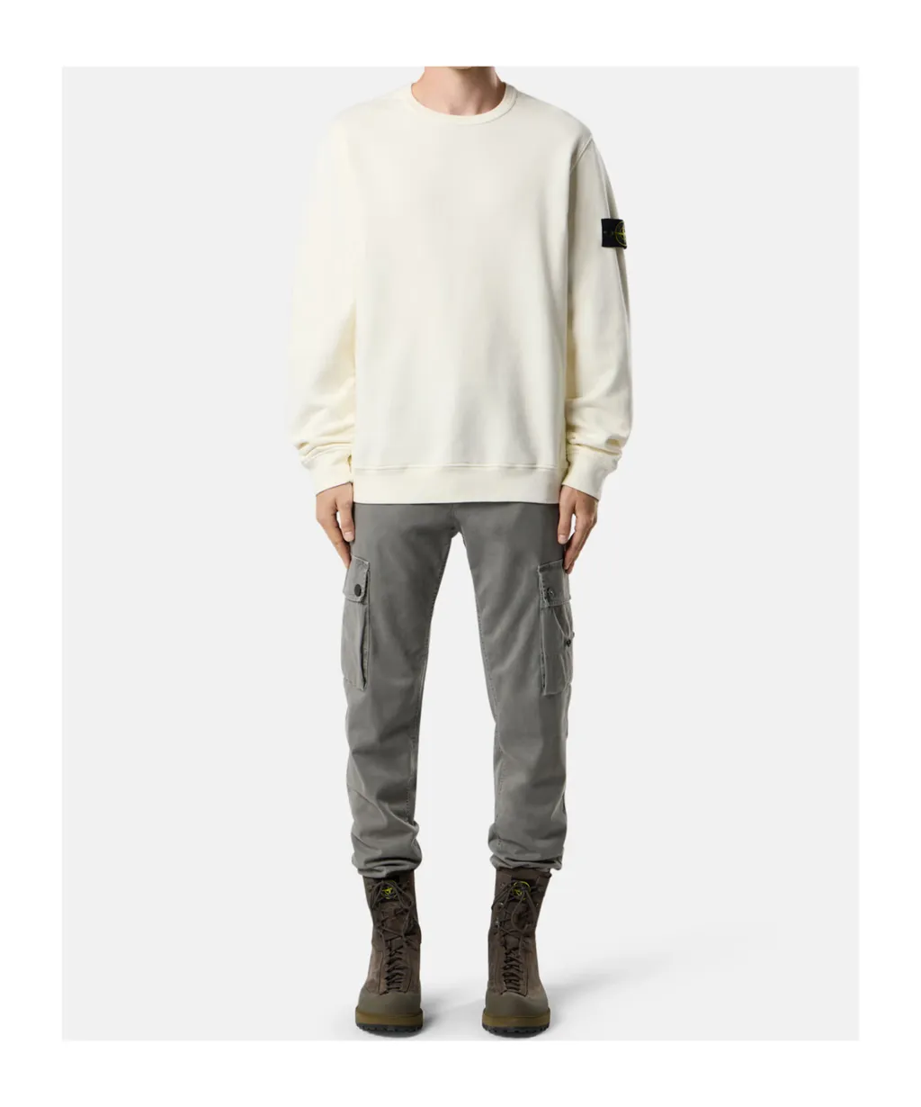 Stone Island Logo Patch Crewneck Sweatshirt