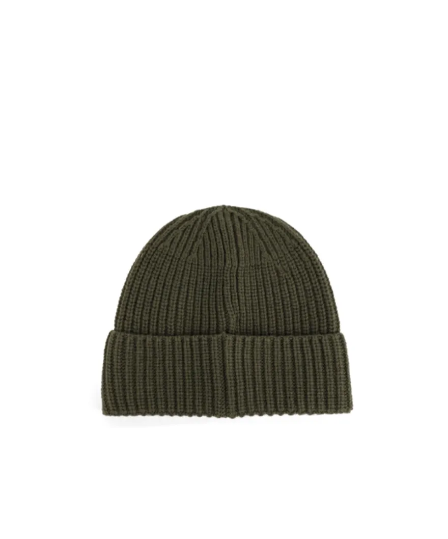 Ribbed-Knit Logo-Patch Beanie