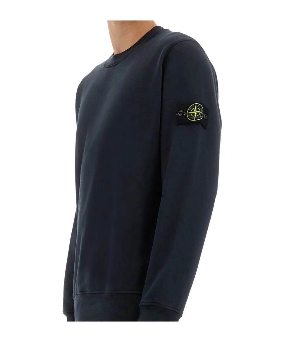 Stone Island Logo Patch Crewneck Sweatshirt