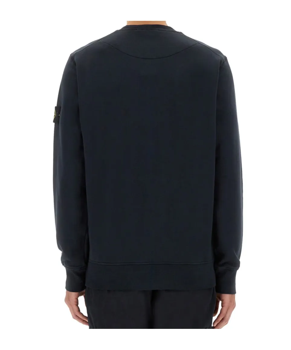 Stone Island Logo Patch Crewneck Sweatshirt