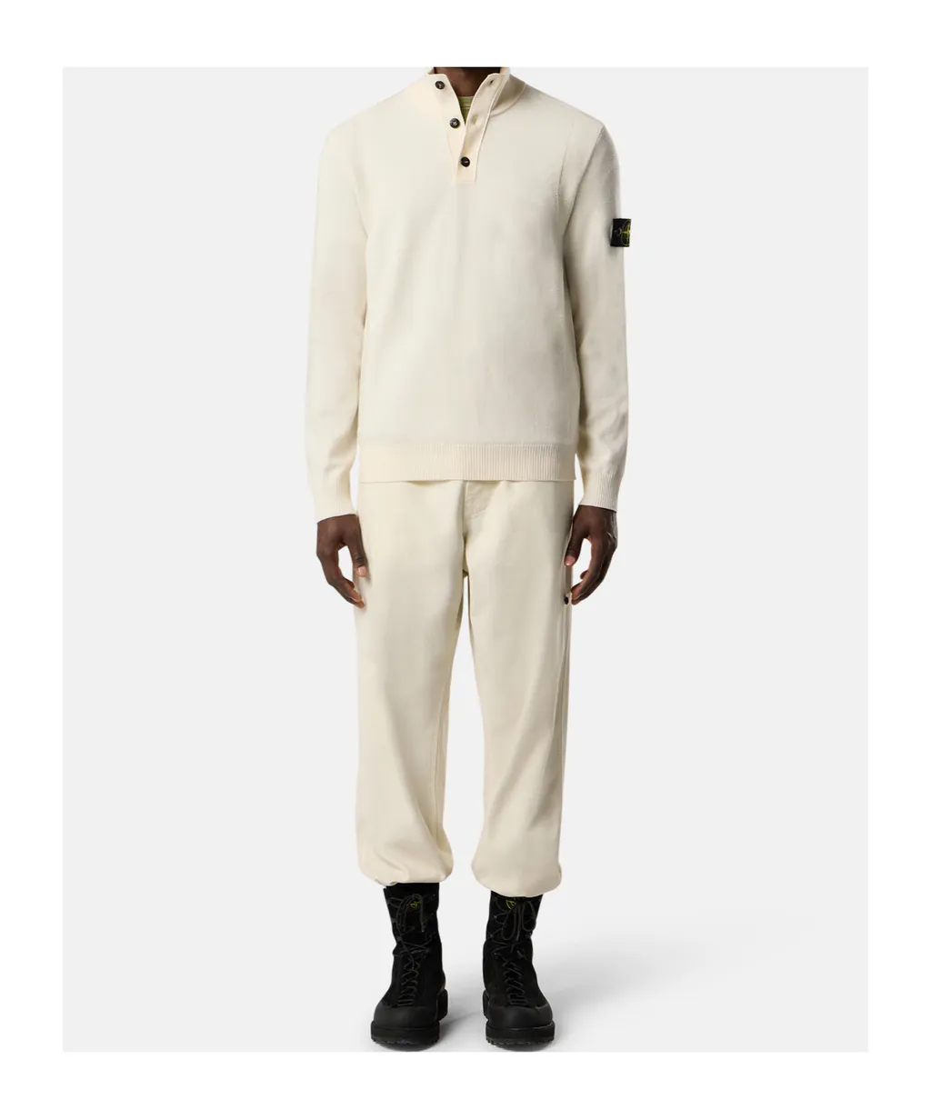 Stone Island Half-Button Knitted Jumper