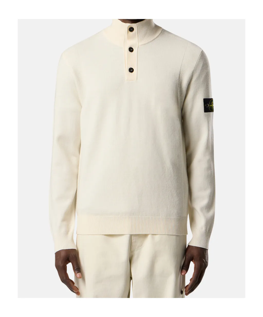 Stone Island Half-Button Knitted Jumper