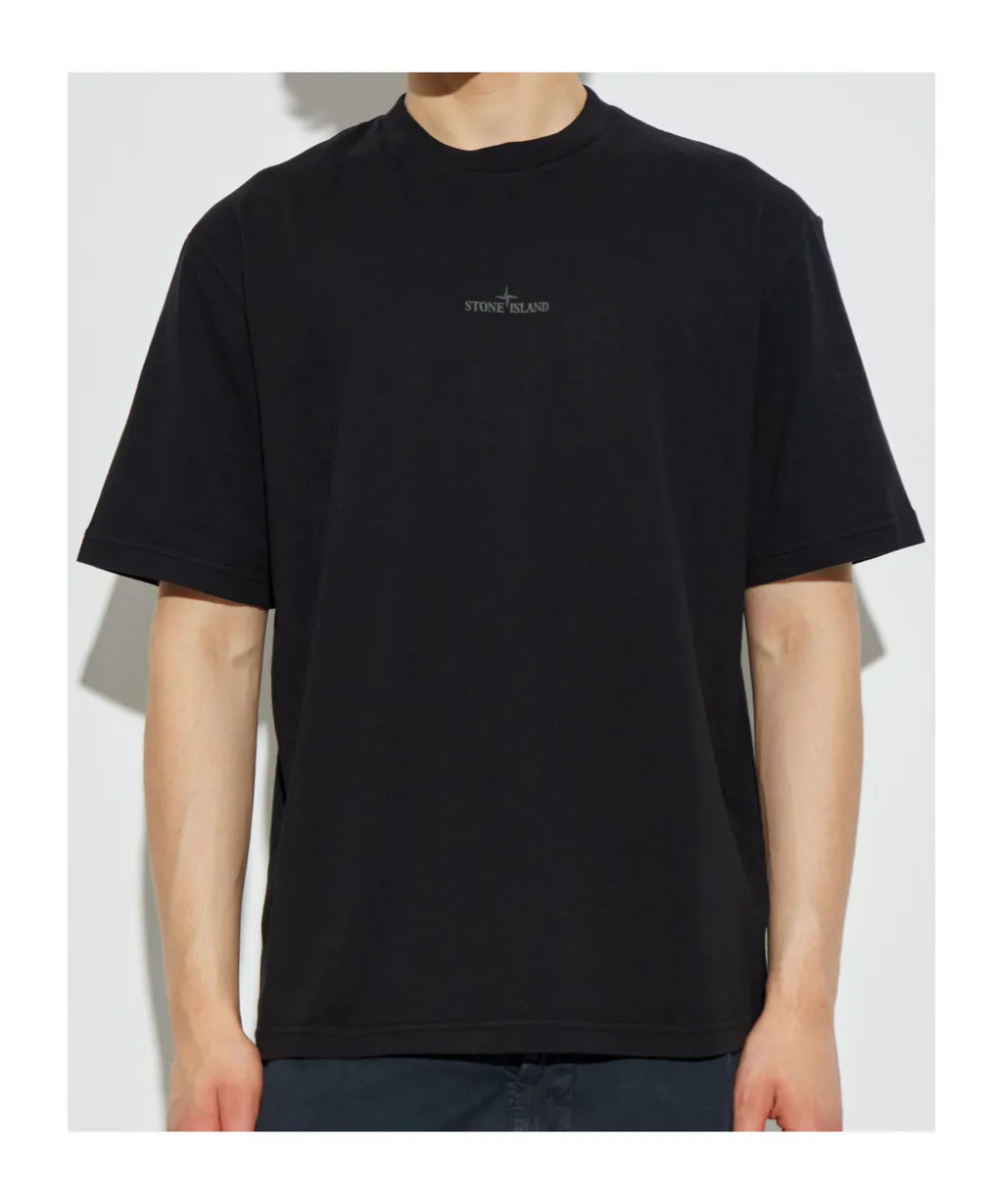 Stone Island Logo Printed T-Shirt