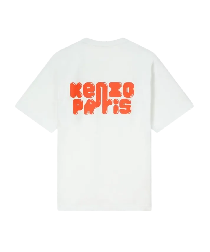 Oversized T-Shirt In Cotton Kenzo Elephant Logo